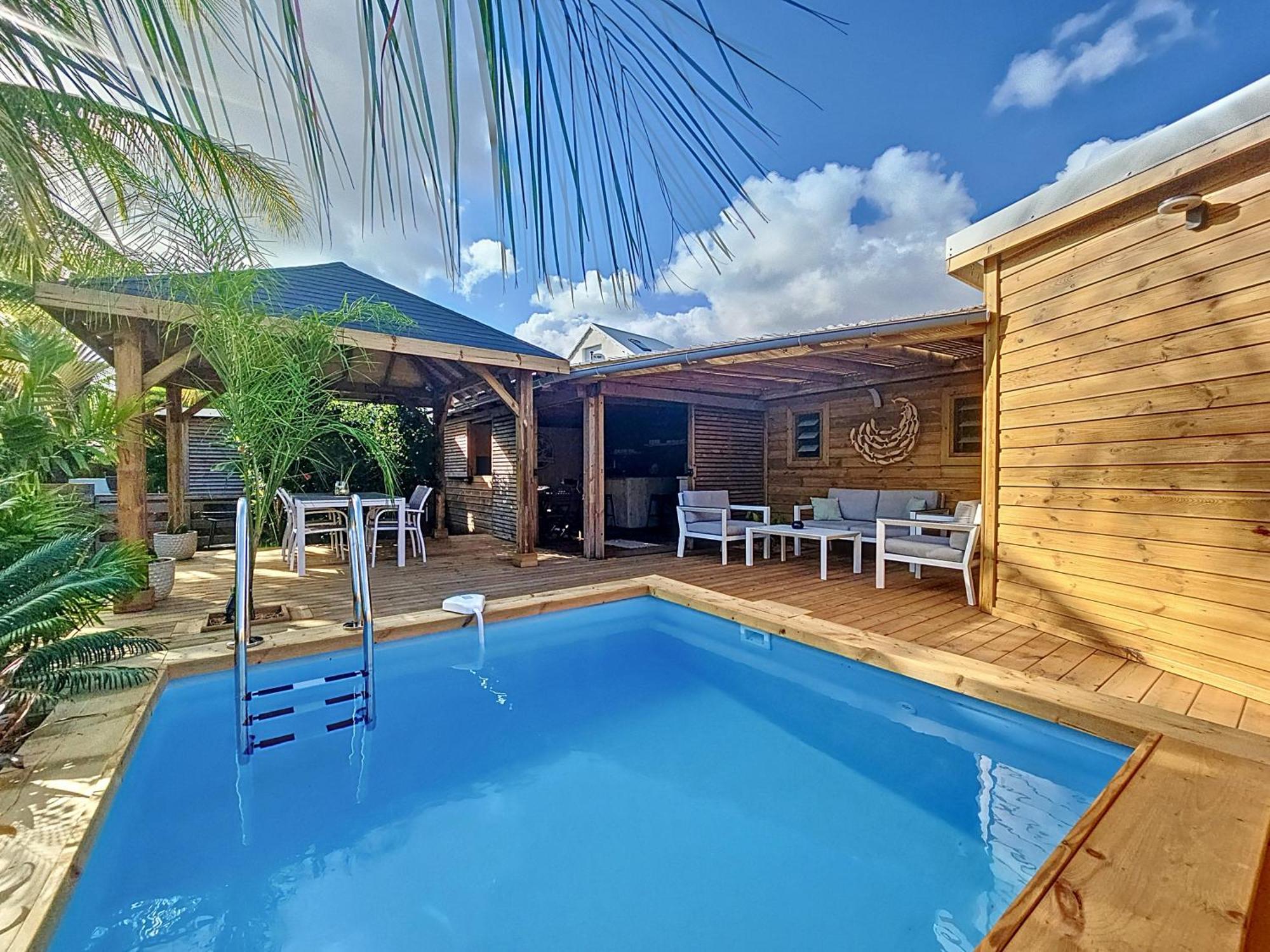 Villa L'Anjou Creole A Sainte Anne En Guadeloupe Avec Piscine Privee Et 2 Chambres Pour 4 Personnes Dış mekan fotoğraf