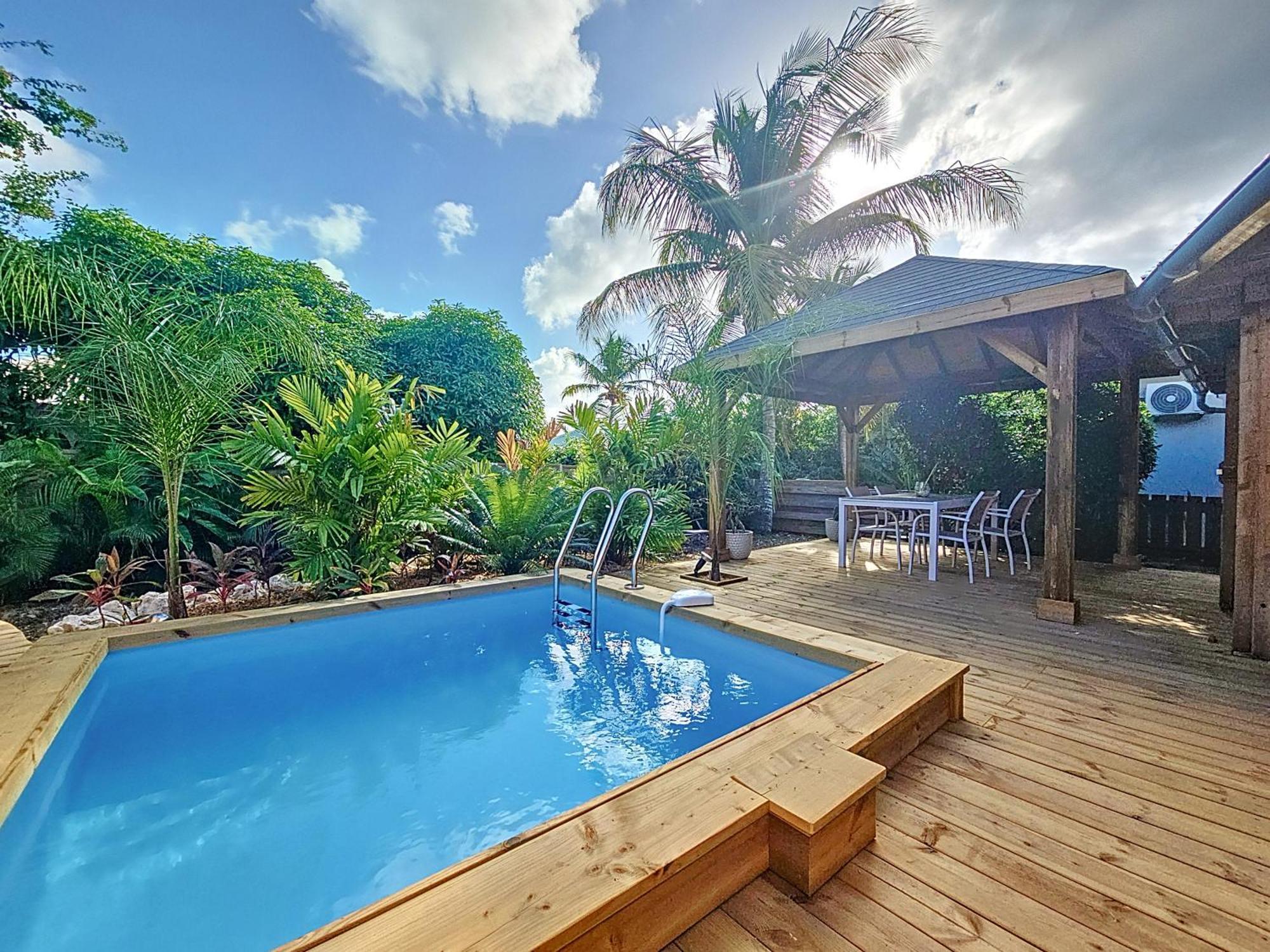 Villa L'Anjou Creole A Sainte Anne En Guadeloupe Avec Piscine Privee Et 2 Chambres Pour 4 Personnes Dış mekan fotoğraf
