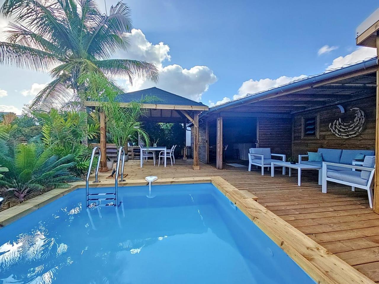 Villa L'Anjou Creole A Sainte Anne En Guadeloupe Avec Piscine Privee Et 2 Chambres Pour 4 Personnes Dış mekan fotoğraf